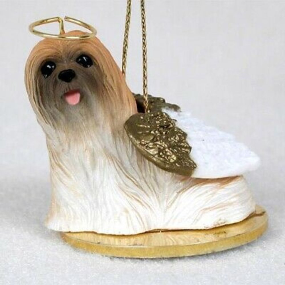 Lhasa Apso Ornament Christmas Dog Angel Pets